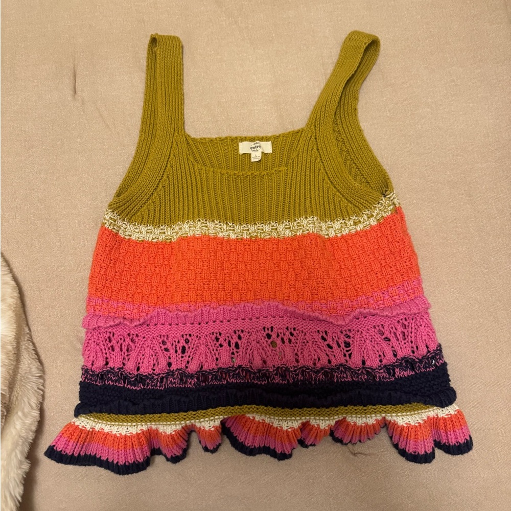 Colorful Knit Tank Top